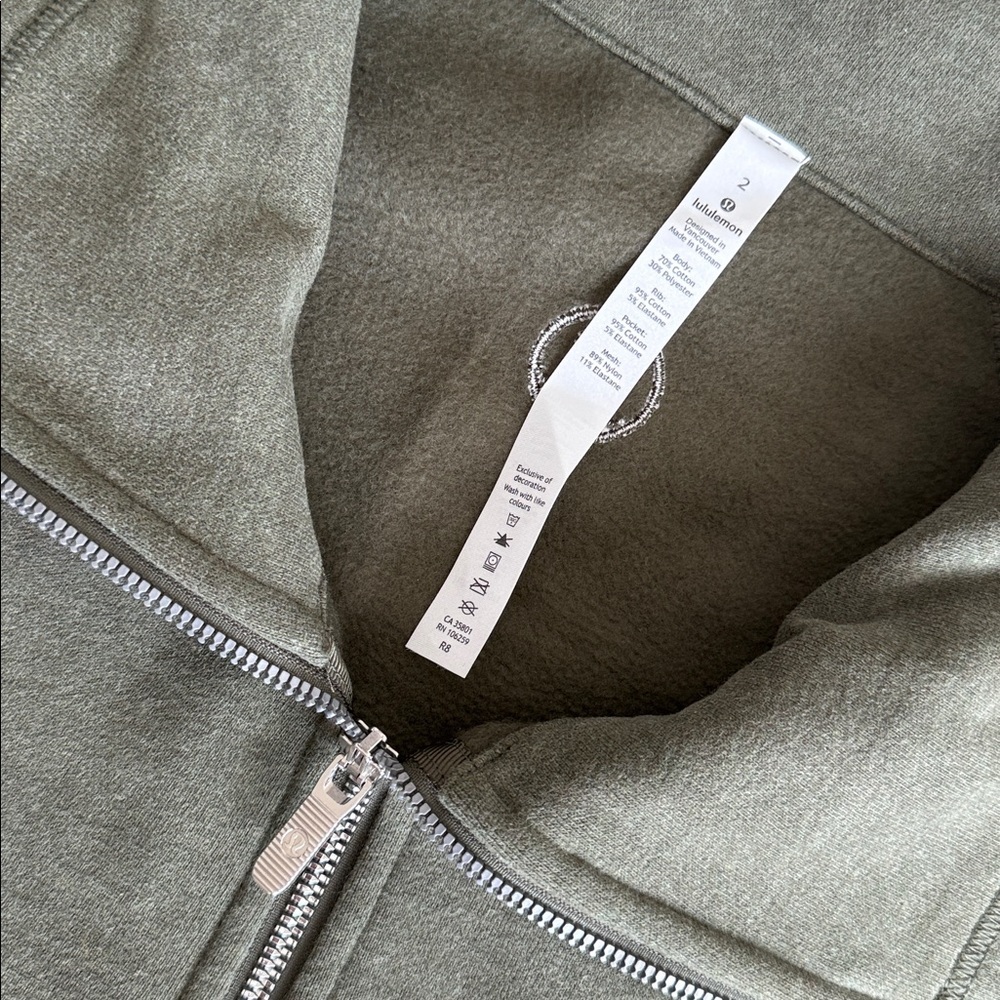 Lululemon Radiant Jacket II Heathered Fatigue Green - Picture 6 of 10